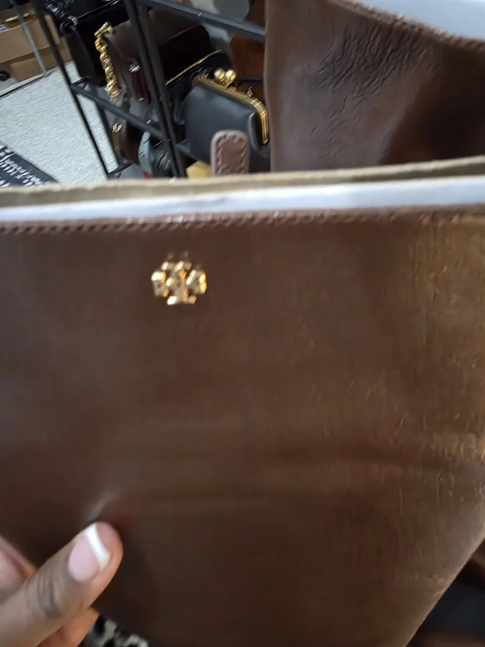 New Tory Burch Brown Leather Knee-High Boots